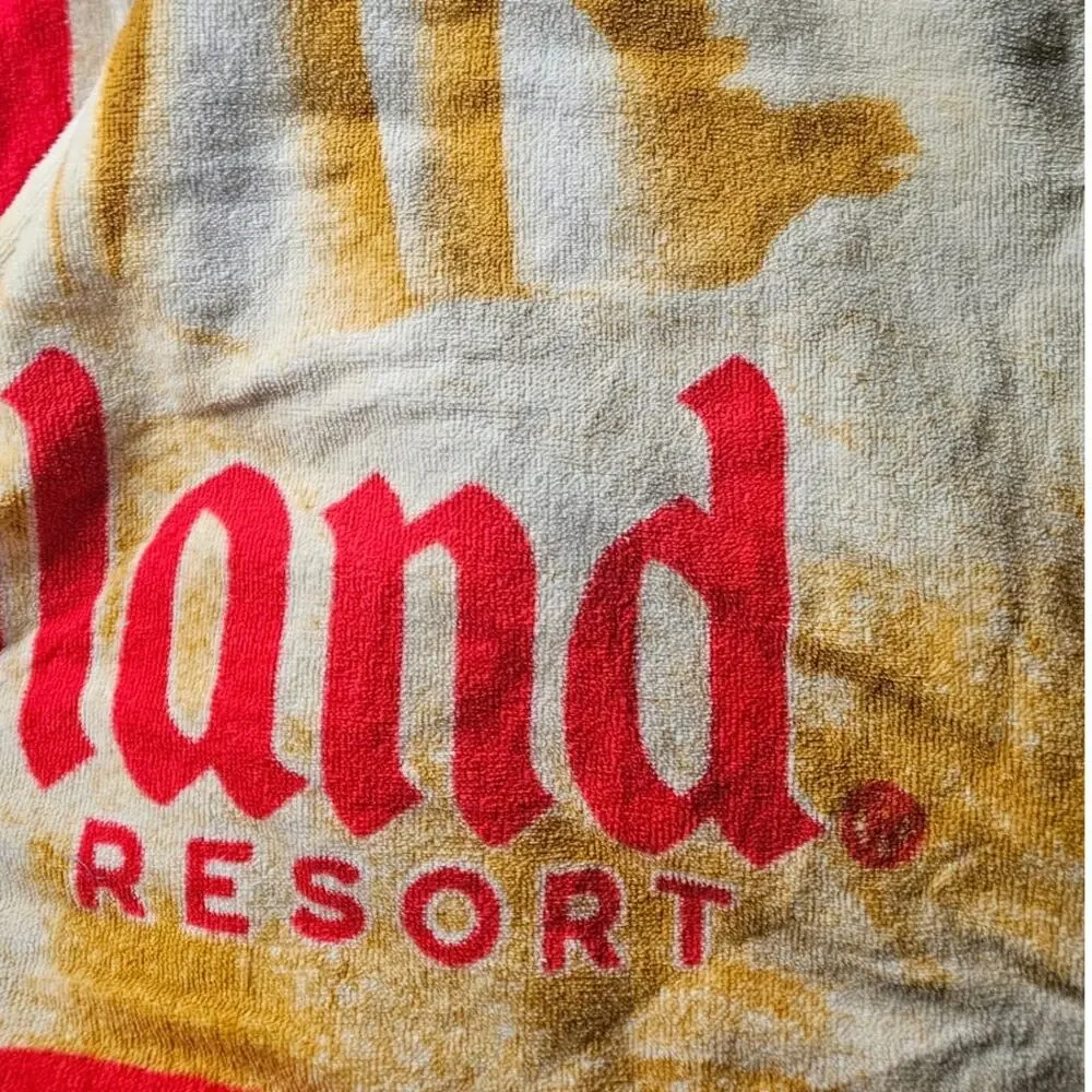 Disneyland Resort Mickey Mouse Sand Castle Beach Towel Red